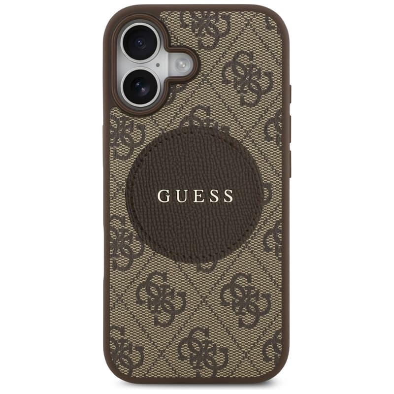 Guess 4G Circle Classic Logo MagSafe – Case iPhone 17 (Brown) 3