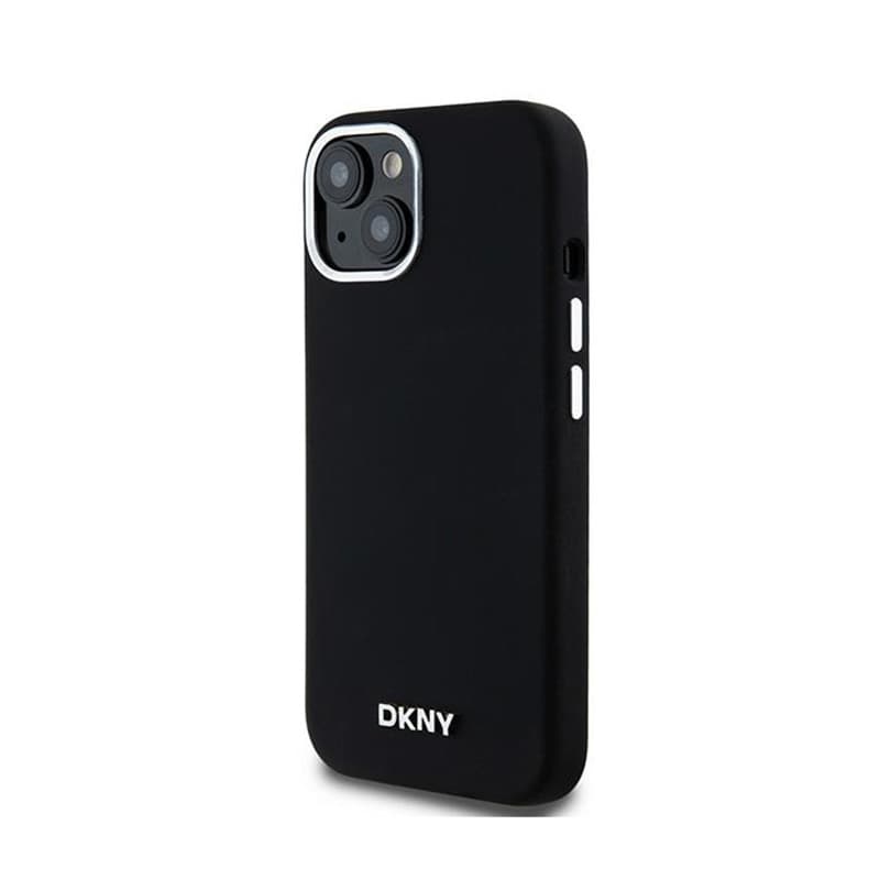 DKNY Liquid Silicone Small Metal Logo MagSafe - Case for iPhone 15 Plus / 14 Plus (black) 2