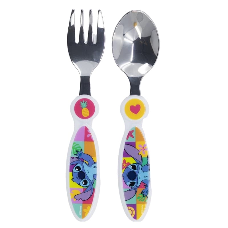 Disney Stitch - Palms Collection Metal Cutlery Set (Spoon and Fork)