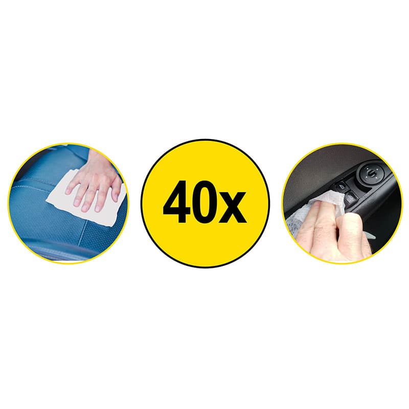Dunlop - moist wipes for car cockpit care (40 pcs.) 2