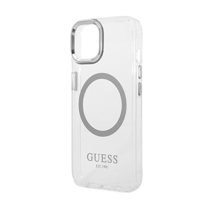Guess Metal Outline MagSafe - Case or iPhone 14 (Clear) 6