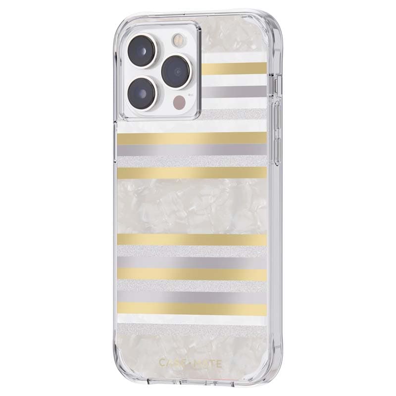 Case-Mate Pearl Stripes MagSafe - Case decorated with mother-of-pearl for iPhone 14 Pro Max (Pearl Stripes) 3