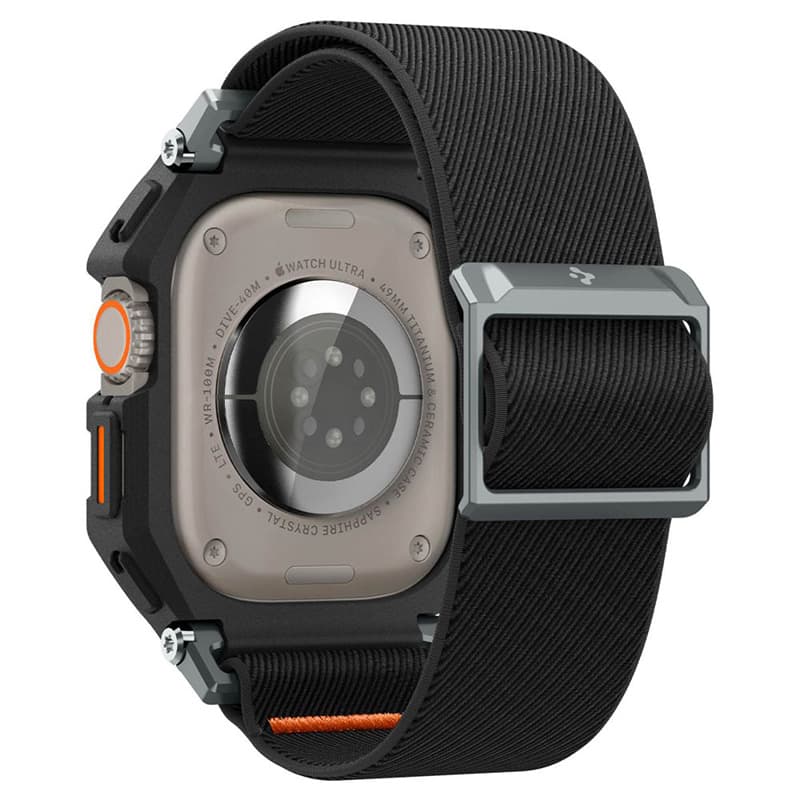 Spigen Lite Fit "Pro" - Case with Strap for Apple Watch Ultra 1/2 49 mm (Matte Black) 3