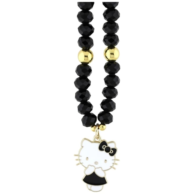 Hello Kitty Pearls and Beads Kitty Charm - Phone Charm (Black) 2
