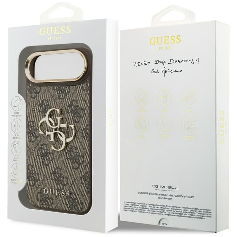 Guess 4G Big 4G Classic Logo - Case iPhone Air (Brown / Gold) 8