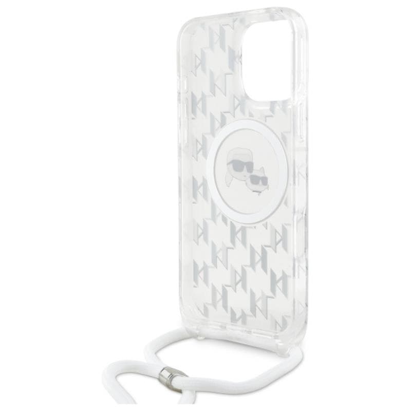 Karl Lagerfeld IML Crossbody Monogram Karl & Choupette Head MagSafe - Case for iPhone 16 Pro Max (transparent) 6