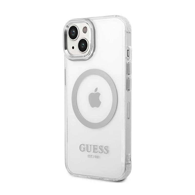 Guess Metal Outline MagSafe - Case for iPhone 14 Plus (Clear) 2
