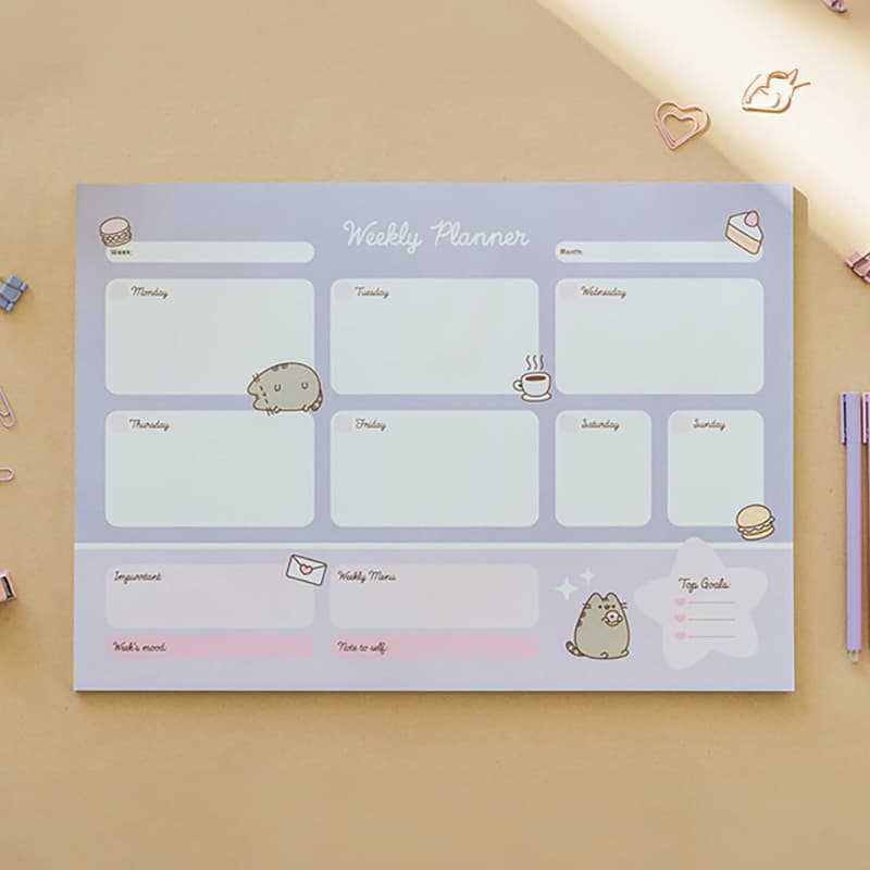 Pusheen - Weekly Planner from the Moments Collection 54 pages A3 3