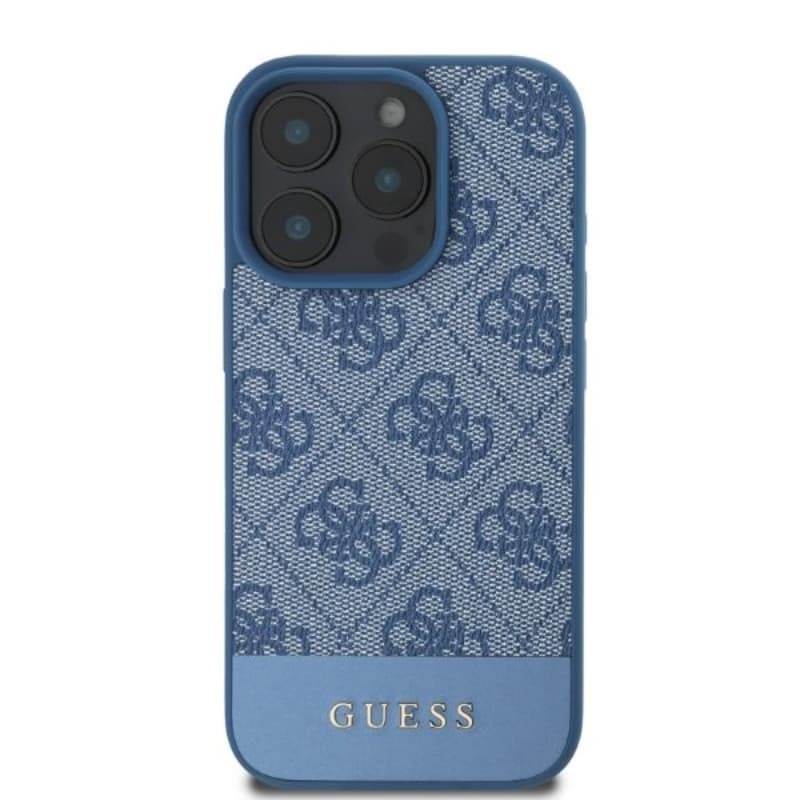 Guess 4G Bottom Stripe - Case for iPhone 16 Pro Max (blue) 3