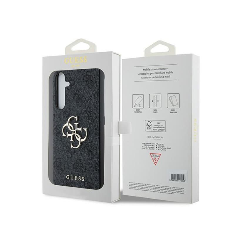 Guess 4G Big Metal Logo - Case Samsung Galaxy A35 5G (black) 8