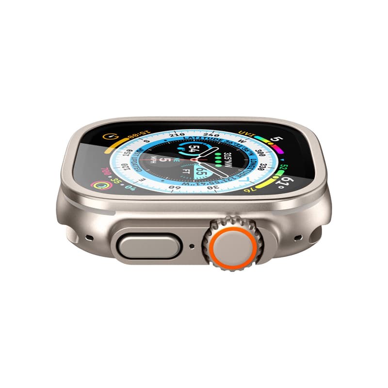 Spigen Glas.TR Slim Pro - Tempered Glass for Apple Watch Ultra 49 mm (Titanium) 8