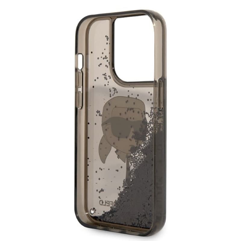 Karl Lagerfeld Liquid Glitter NFT Karl's Head - Case for iPhone 14 Pro (Black) 7