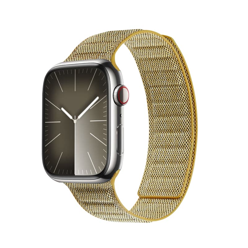 Crong Melange - Magnetic strap for Apple Watch 38/40/41/42 mm (yellow melange) 2