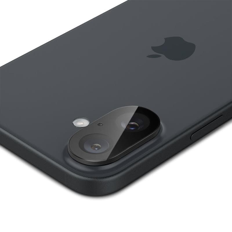 Spigen Optik GLAS.TR Camera Protector 2-Pack - Lens Protector for iPhone 16 / 16 Plus (2 pcs) (Black) 4