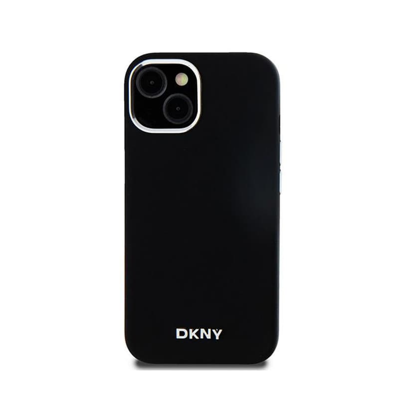 DKNY Liquid Silicone Small Metal Logo MagSafe - Case for iPhone 15 Plus / 14 Plus (black) 3