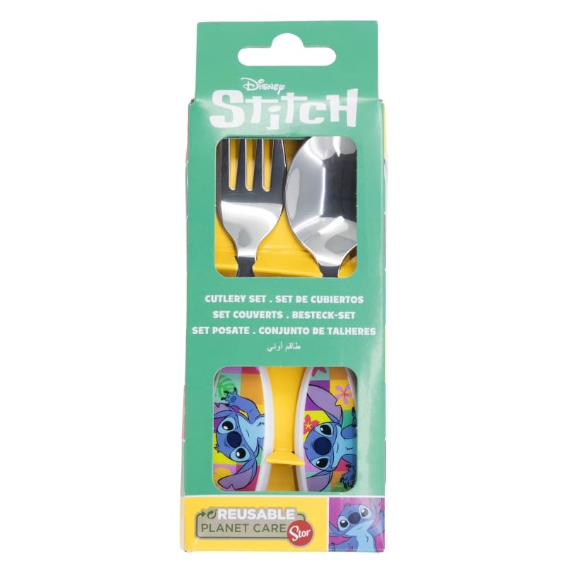 Disney Stitch - Palms Collection Metal Cutlery Set (Spoon and Fork) 2