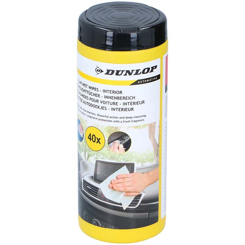 Dunlop - moist wipes for car cockpit care (40 pcs.) 1