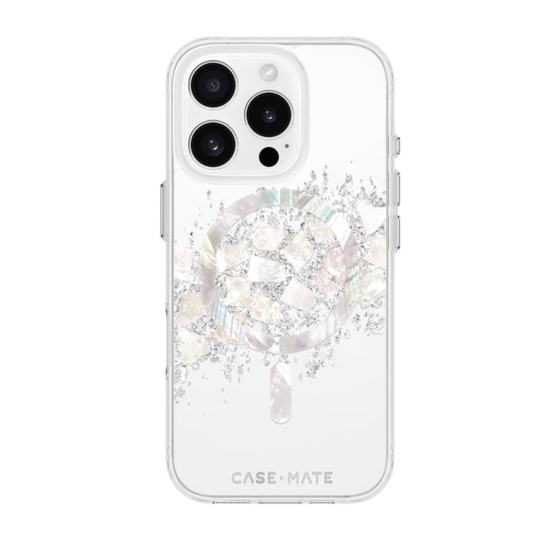 Case-Mate Karat MagSafe - Case for iPhone 16 Pro with Pearl Inlay (A Touch of Pearl) 2