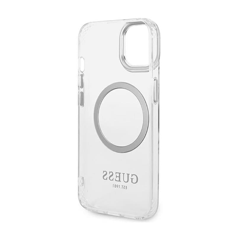 Guess Metal Outline MagSafe - Case or iPhone 14 (Clear) 7
