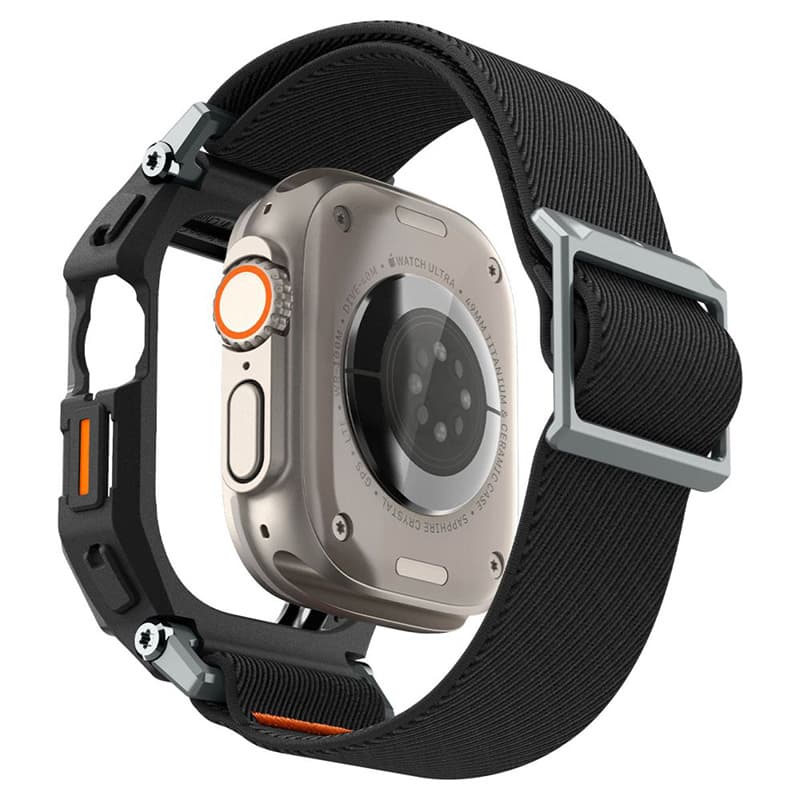Spigen Lite Fit "Pro" - Case with Strap for Apple Watch Ultra 1/2 49 mm (Matte Black) 4