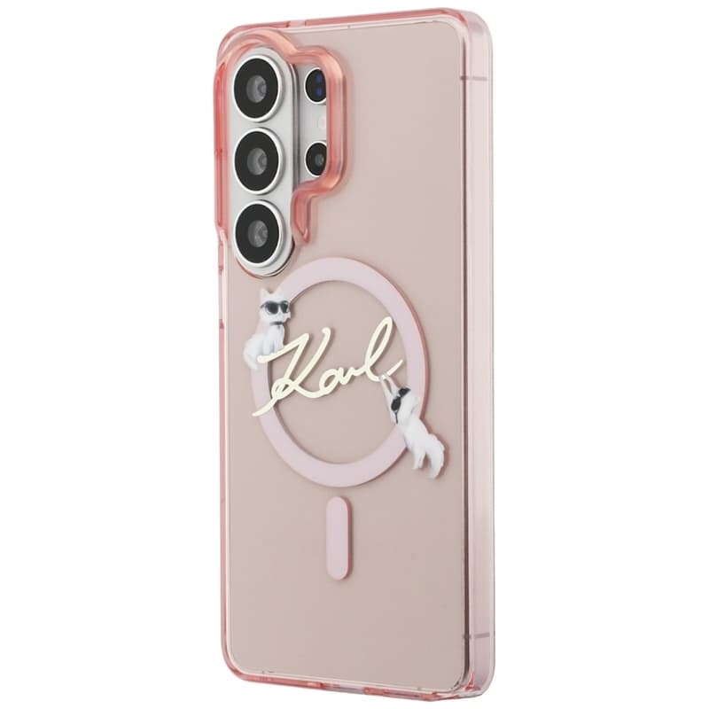 Karl Lagerfeld IML KC Script MagSafe - Samsung Galaxy S26 Ultra Case (Pink) 2