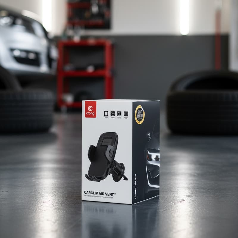 Crong Carclip Air Vent - Universal Car Air Vent Holder (Black) 7