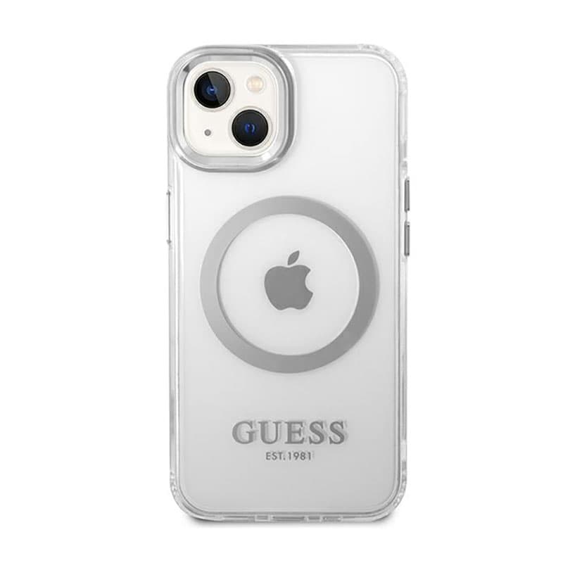 Guess Metal Outline MagSafe - Case for iPhone 14 Plus (Clear) 3