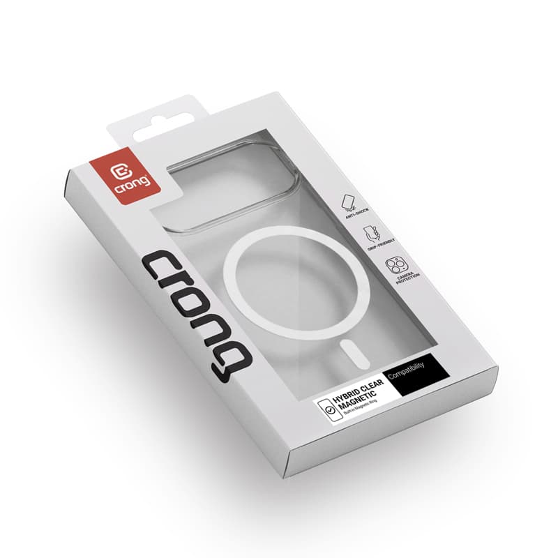 Crong Hybrid Clear Magnetic - MagSafe Case Google Pixel 10 / 10 Pro (Transparent) 5