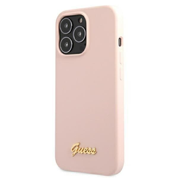Guess Silicone Script - Case for iPhone 12 / iPhone 12 Pro (pink) 3
