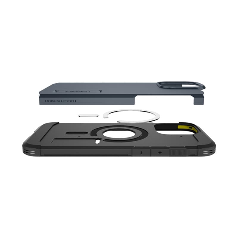 Spigen Tough Armor Mag MagSafe - Case for iPhone 16 Pro Max (Metal Slate) 7