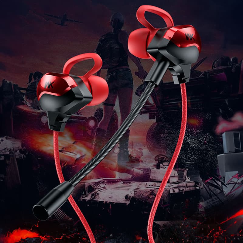 WEKOME ET-Y30 ET Series - 3.5mm jack wired headphones for gamers (Red) 3