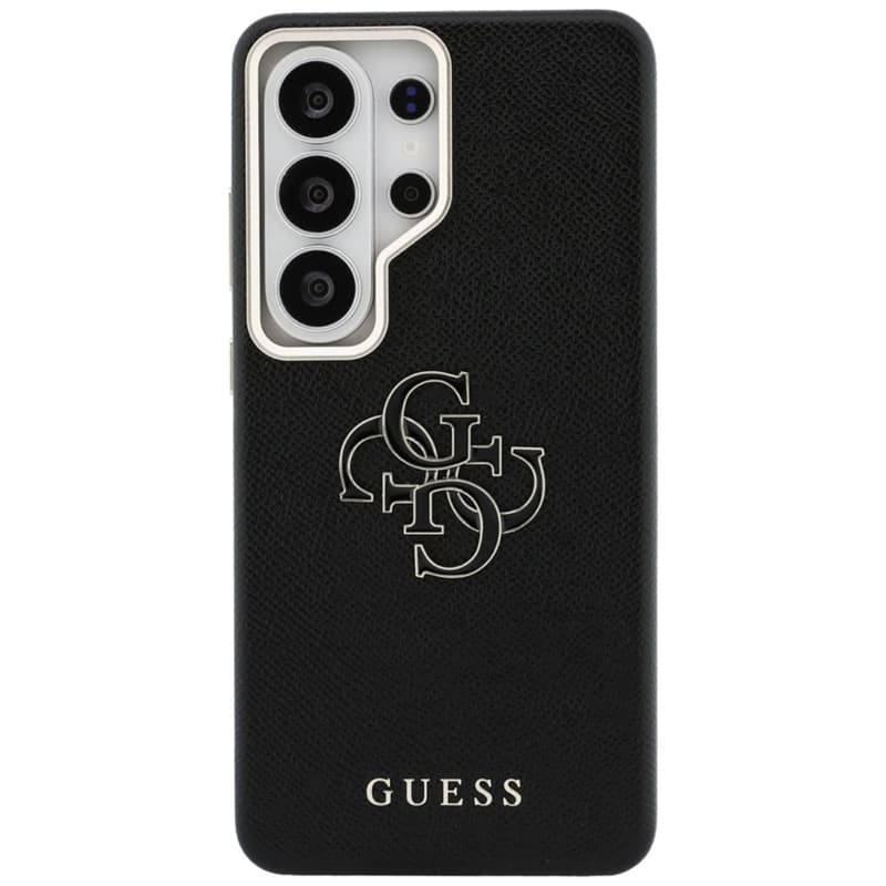Guess Grained Big 4G Metal Logo - Samsung Galaxy S26 Ultra Case (Black) 3