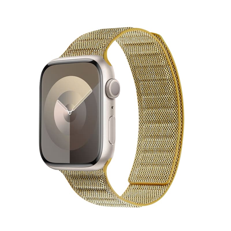 Crong Melange - Magnetic strap for Apple Watch 38/40/41/42 mm (yellow melange) 3