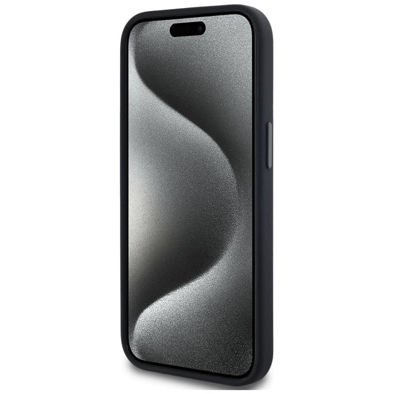Karl Lagerfeld Silicone Shadow Metal Initial MagSafe - Case for iPhone 15 (black) 5