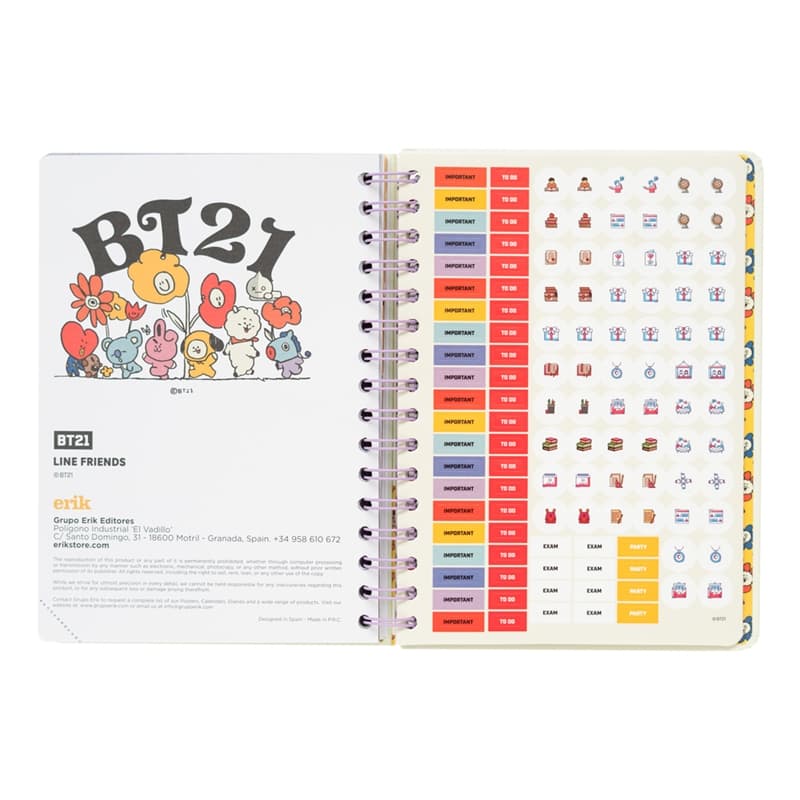 BT21 - Calendar for the 2021/2022 school year (white) 4