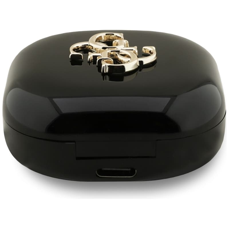 Guess 4G Metal Logo - TWS Bluetooth Earphones + Charging Case (Black) 4