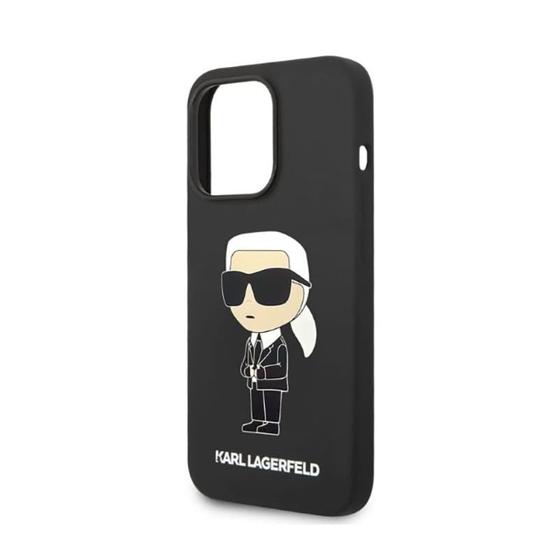 Karl Lagerfeld Silicone NFT Ikonik - Case for iPhone 14 Pro (Black) 6