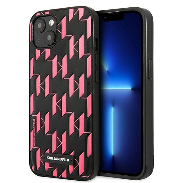 Karl Lagerfeld Monogram Plaque - Cover for iPhone 13 mini 1
