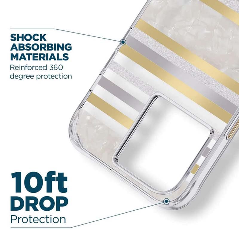 Case-Mate Pearl Stripes MagSafe - Case decorated with mother-of-pearl for iPhone 14 Pro Max (Pearl Stripes) 5