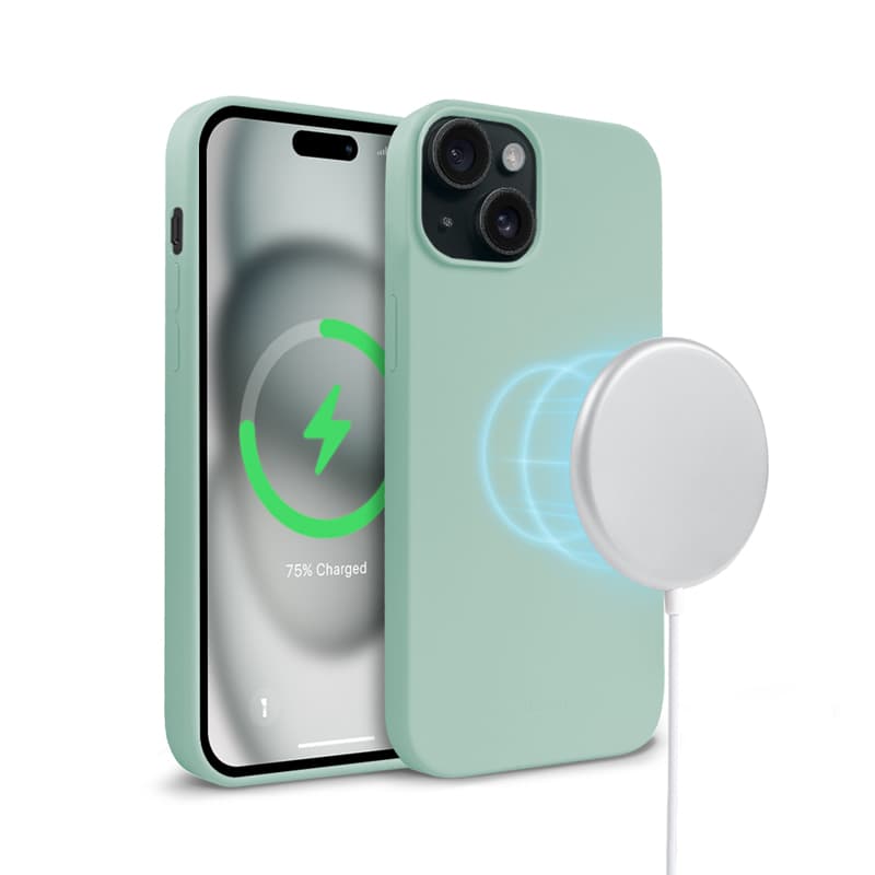 Crong Color Cover Magnetic - iPhone 15 MagSafe Case (Mint) 5