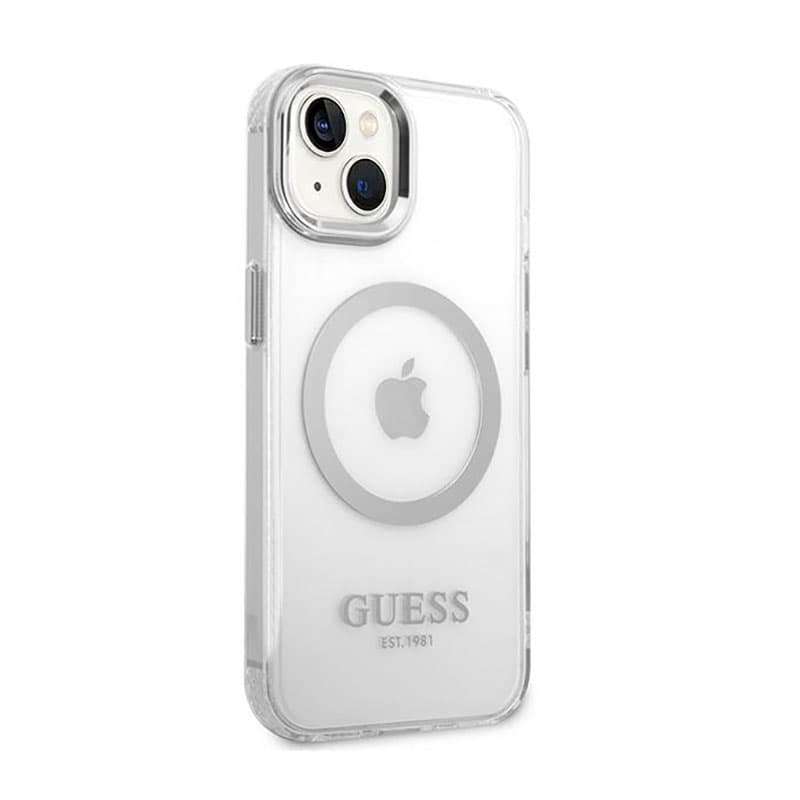 Guess Metal Outline MagSafe - Case for iPhone 14 Plus (Clear) 4