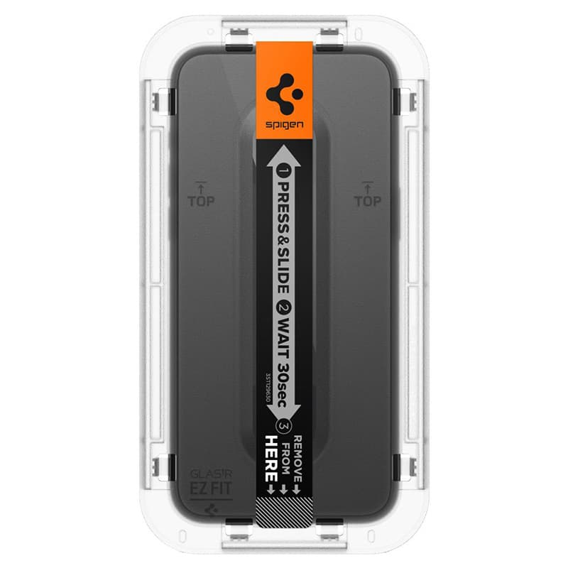 Spigen GLAS.TR EZ FIT FC - Tempered Glass for iPhone 15 Plus (Black Frame) 5