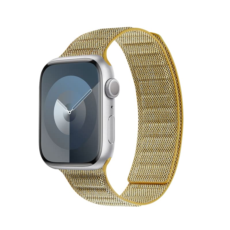 Crong Melange - Magnetic strap for Apple Watch 38/40/41/42 mm (yellow melange) 4