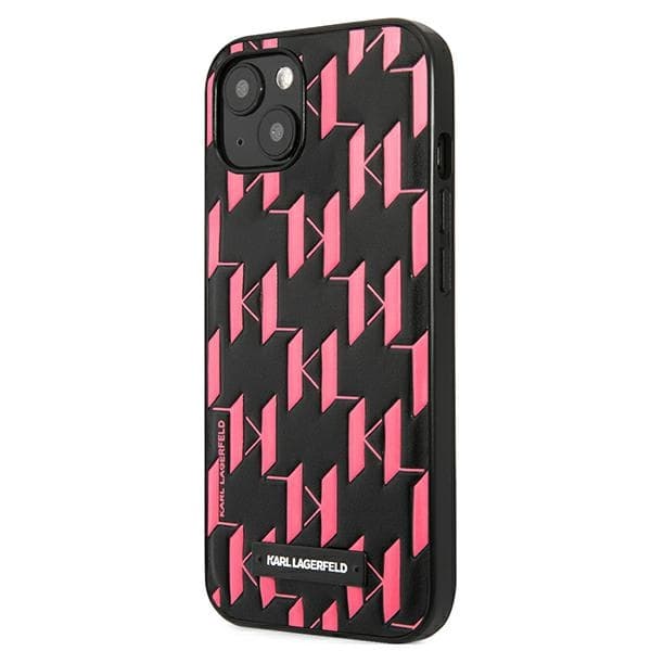 Karl Lagerfeld Monogram Plaque - Cover for iPhone 13 mini  2