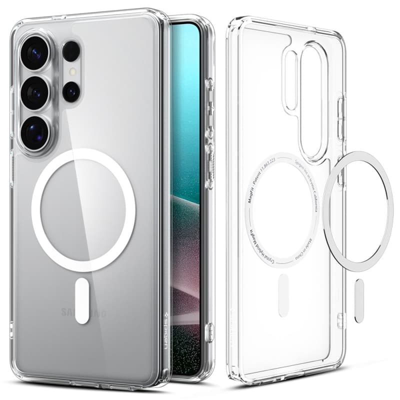 Spigen Ultra Hybrid Mag MagSafe - Case for Samsung Galaxy S26 Ultra (Clear/White) 2