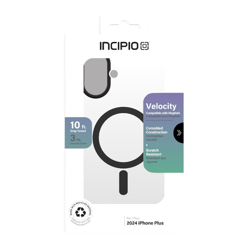 Incipio Velocity MagSafe - Case iPhone 16 Plus (Clear / Black) 4