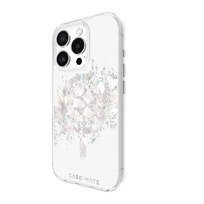 Case-Mate Karat MagSafe - Case for iPhone 16 Pro with Pearl Inlay (A Touch of Pearl) 4