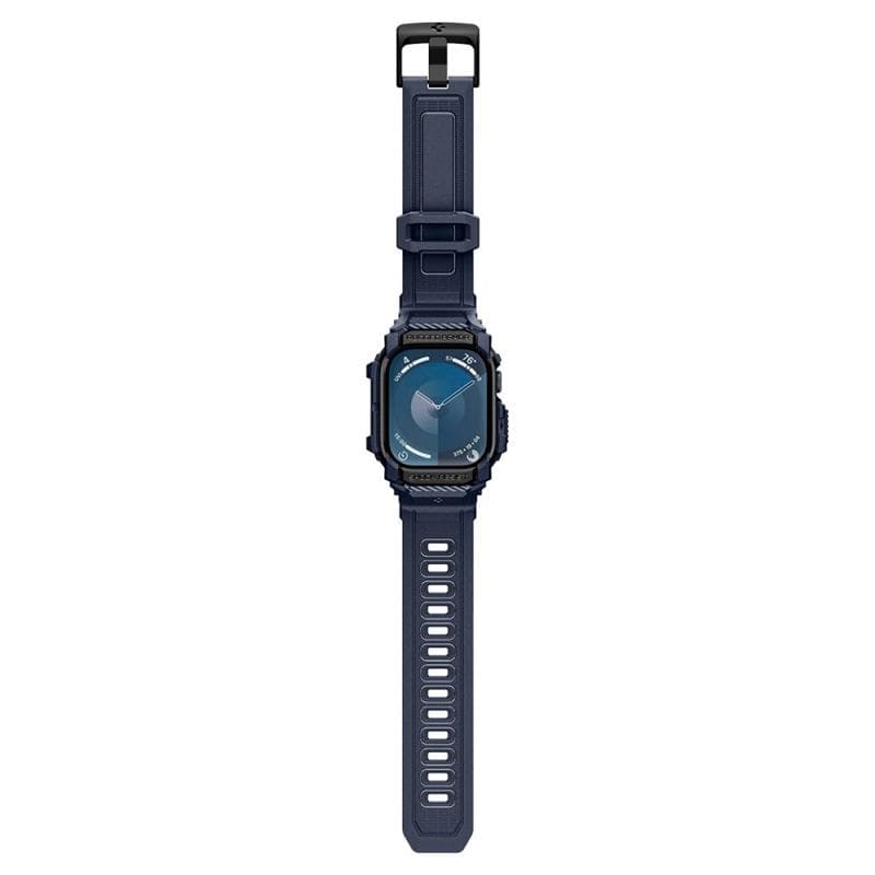 Spigen Rugged Armor Pro - Strap with Case for Apple Watch 10 46 mm (Navy Blue) 8
