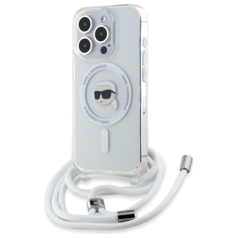 Karl Lagerfeld Crossbody IML Karl Head MagSafe - Case for iPhone 16 Pro Max (transparent) 1