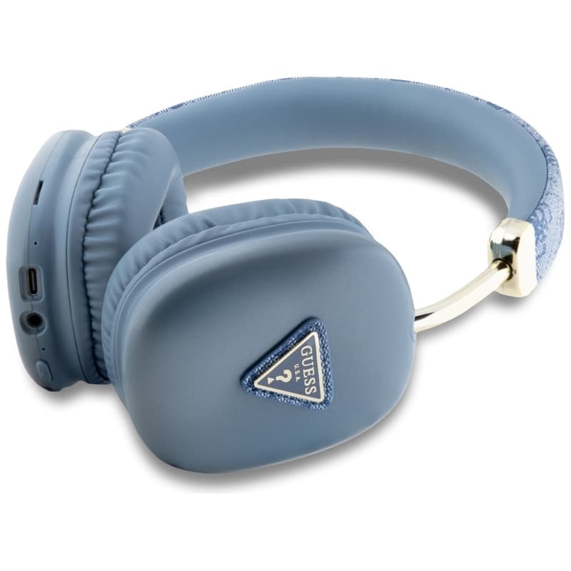 Guess 4G Triangle Logo - Wireless Over-Ear Headphones Bluetooth V5.3 (blue) 2